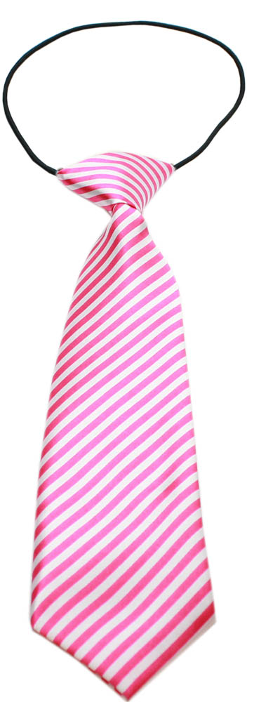 Big Dog Neck Tie Striped Pink